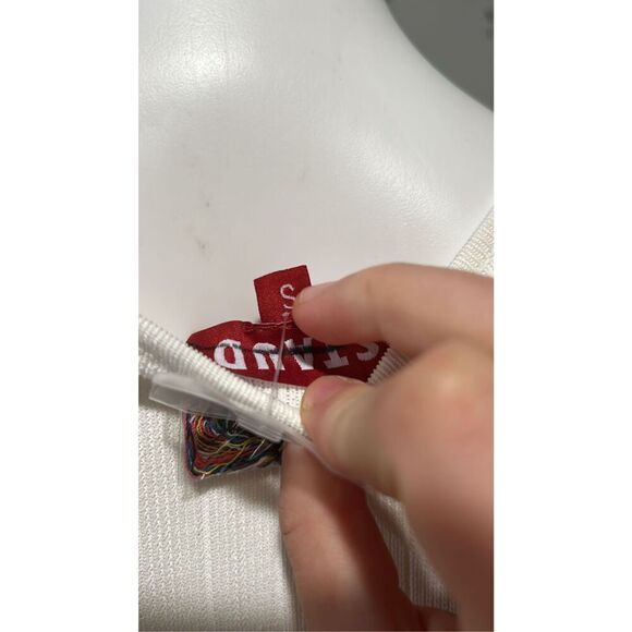 Staud Hibiscus Striped Ribbed Dress Size Small - Picture 10 of 11